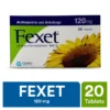 Fexet Tablets 120mg (1 Strip = 10 Tablets)