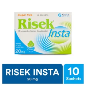 Risek Insta Sugar Free Sachets 20mg (1 Box = 10 Sachets)