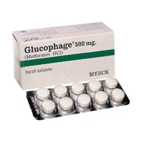 Glucophage Tablets 500mg (1 Box = 5 Strips) (1 Strip = 10 Tablets)
