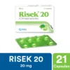 Risek Capsules 20mg (1 Strip = 7 Capsules)