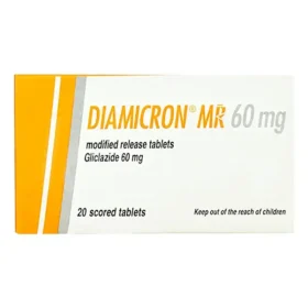 Diamicron MR Tablets 60mg (1 Box = 2 Strips) (1 Strip = 10 Tablets)