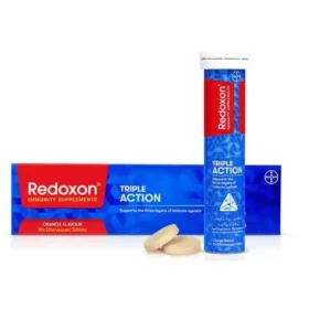 Redoxon Triple Action Effervescent Orange Flavour Tablets (1 Bottle = 15 Tablets)