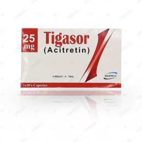 Tigasor Capsules 25mg (1 Strip = 10 Capsules)