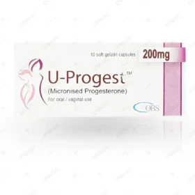 U-Progest Capsules 200mg (1 Box = 1 Strip)(1 Strip = 10 Capsules)