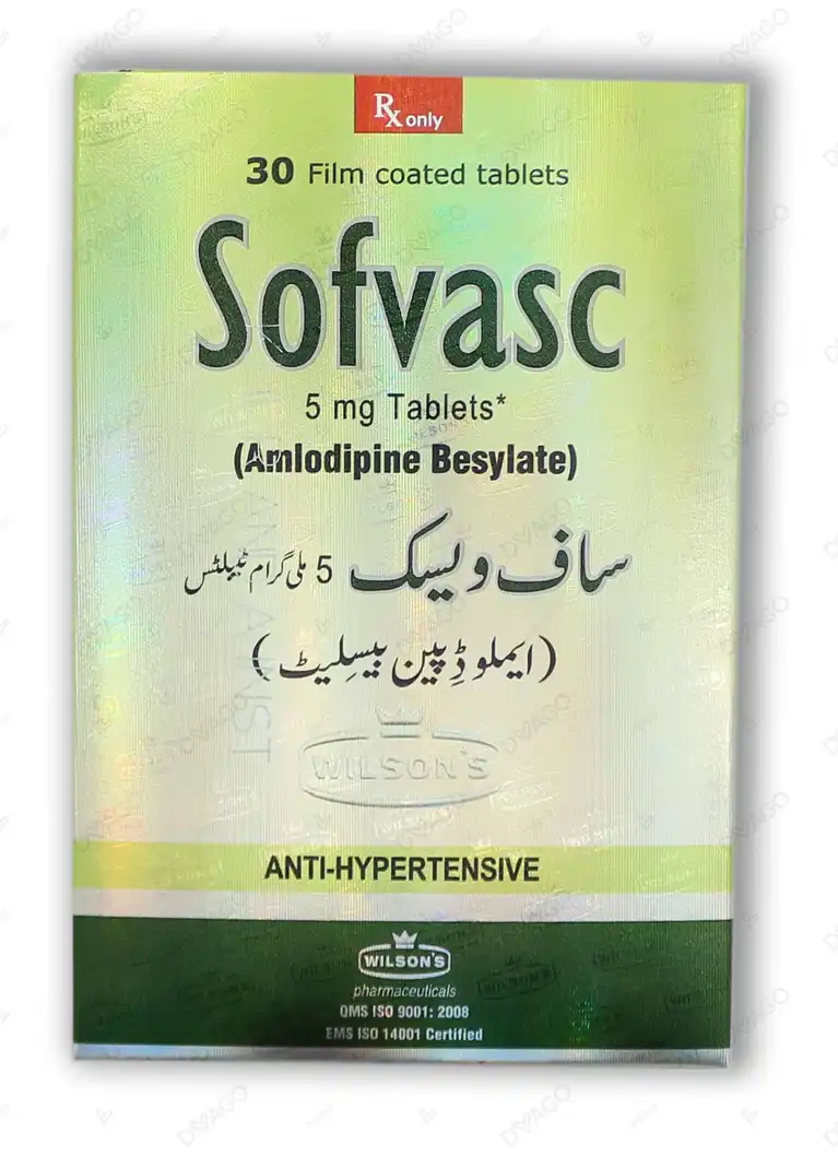 Sofvasc Tablets 5mg (1 Strip = 15 Tablets)
