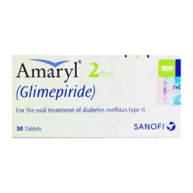 Amaryl Tablets 2mg (1 Box = 2 Strips) (1 Strip = 15 Tablets)