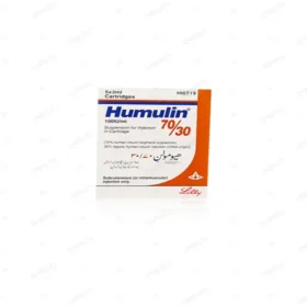 Humulin 70/30 Injection 100IU/ml Cartridges (1 Box = 5 Cartridges)