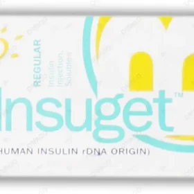 Insuget Regular Injection 100Iu/ml (1 Box = 1 Injection)