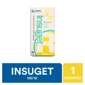 Insuget-N Injection 100Iu/ml 10ml (1 Box = 1 Injection)
