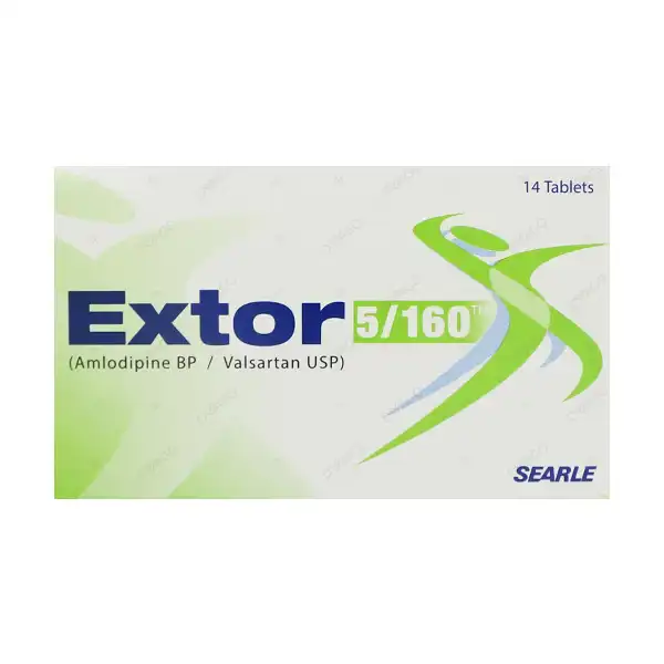 Extor Tablets 5mg/160mg (1 Box = 1 Strip) (1 Strip = 14 Tablets)