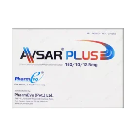 Avsar Plus Tablets 160mg/10mg/12.5mg (1 Strip = 7 Tablets)