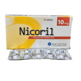 Nicoril Tablets 10mg (1 Box = 1 Strip)(1 Strip = 10 Tablets)