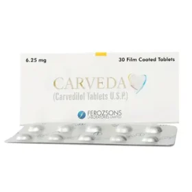 Carveda Tablets 6.25mg (1 Strip = 10 Tablets)