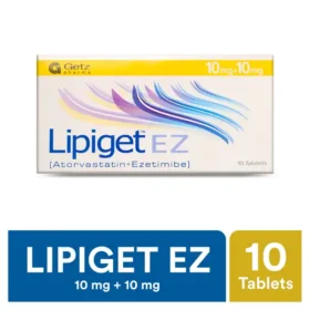 Lipiget Ez Tablets 10mg/10mg (1 Box = 1 Strip)(1 Strip = 10 Tablets)