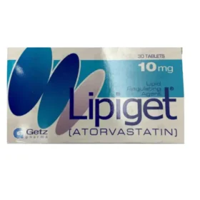 Lipiget Tablets 10mg (1 Box = 3 Strips) (1 Strip = 10 Tablets)