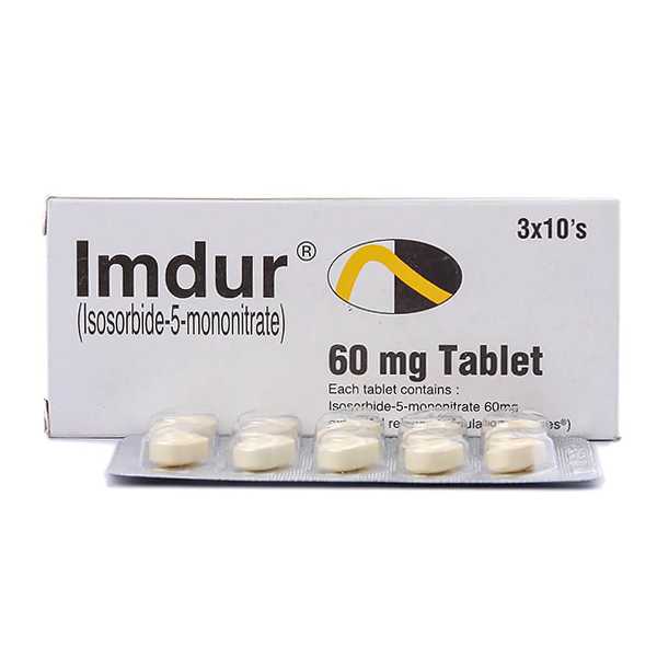 Imdur Tablets 60mg (1 Strip = 10 Tablets)