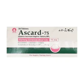 Ascard Tablets 75mg (1 Strip = 10 Tablets) 1 Rating