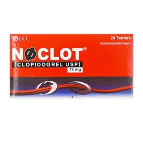 Noclot Tablets 75mg (1 Strip = 10 Tablets)