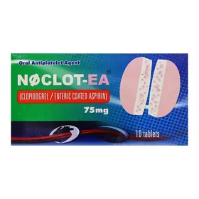 Noclot-Ea Tablets 75mg/75mg (1 Box = 1 Strip)(1 Strip = 10 Tablets)