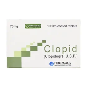 Clopid Tablets 75mg (1 Strip = 10 Tablets)