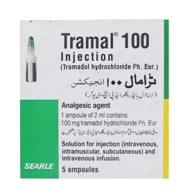 Tramal 100 Injection 100mg (1 Box = 5 Ampoules)