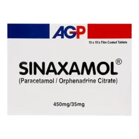 Sinaxamol Tablets 450mg/35mg (1 Strip = 10 Tablets)
