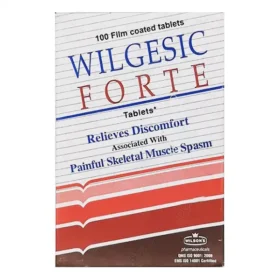 Wilgesic Forte Tablets 650mg/50mg (1 Strip = 10 Tablets)