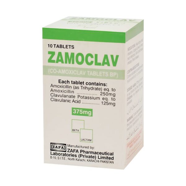 ZAMOCLAV 375MG TAB